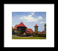 Saint Clements Castle Portland Connecticut - Framed Print