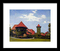 Saint Clements Castle Portland Connecticut - Framed Print