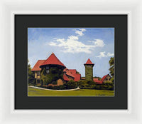 Saint Clements Castle Portland Connecticut - Framed Print