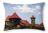 Saint Clements Castle Portland Connecticut - Throw Pillow