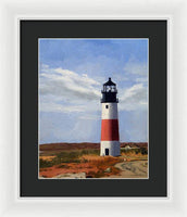 Sankaty Head Lighthouse Nantucket Massachusetts - Framed Print