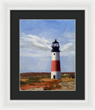 Sankaty Head Lighthouse Nantucket Massachusetts - Framed Print