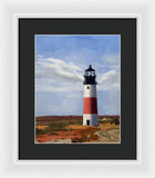 Sankaty Head Lighthouse Nantucket Massachusetts - Framed Print