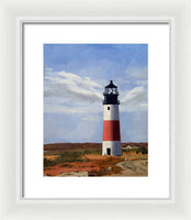 Sankaty Head Lighthouse Nantucket Massachusetts - Framed Print