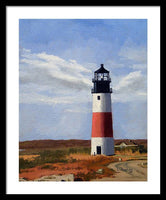 Sankaty Head Lighthouse Nantucket Massachusetts - Framed Print