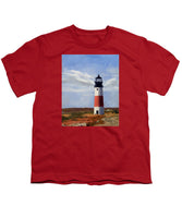 Sankaty Head Lighthouse Nantucket Massachusetts - Youth T-Shirt