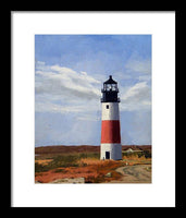 Sankaty Head Lighthouse Nantucket Massachusetts - Framed Print