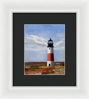 Sankaty Head Lighthouse Nantucket Massachusetts - Framed Print