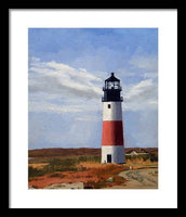 Sankaty Head Lighthouse Nantucket Massachusetts - Framed Print