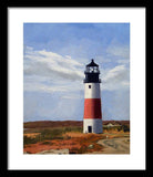 Sankaty Head Lighthouse Nantucket Massachusetts - Framed Print