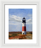 Sankaty Head Lighthouse Nantucket Massachusetts - Framed Print