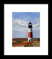 Sankaty Head Lighthouse Nantucket Massachusetts - Framed Print