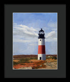 Sankaty Head Lighthouse Nantucket Massachusetts - Framed Print