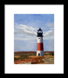 Sankaty Head Lighthouse Nantucket Massachusetts - Framed Print