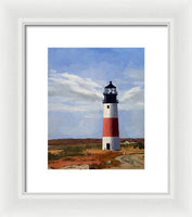 Sankaty Head Lighthouse Nantucket Massachusetts - Framed Print