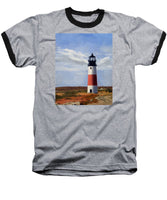 Sankaty Head Lighthouse Nantucket Massachusetts - Baseball T-Shirt