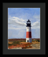 Sankaty Head Lighthouse Nantucket Massachusetts - Framed Print