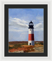 Sankaty Head Lighthouse Nantucket Massachusetts - Framed Print