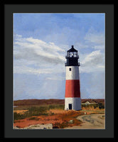 Sankaty Head Lighthouse Nantucket Massachusetts - Framed Print