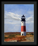 Sankaty Head Lighthouse Nantucket Massachusetts - Framed Print