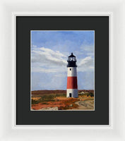 Sankaty Head Lighthouse Nantucket Massachusetts - Framed Print