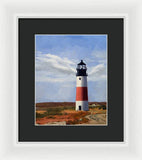 Sankaty Head Lighthouse Nantucket Massachusetts - Framed Print