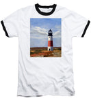 Sankaty Head Lighthouse Nantucket Massachusetts - Baseball T-Shirt