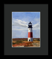 Sankaty Head Lighthouse Nantucket Massachusetts - Framed Print