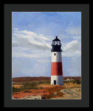 Sankaty Head Lighthouse Nantucket Massachusetts - Framed Print