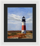 Sankaty Head Lighthouse Nantucket Massachusetts - Framed Print