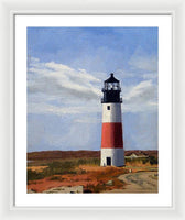 Sankaty Head Lighthouse Nantucket Massachusetts - Framed Print