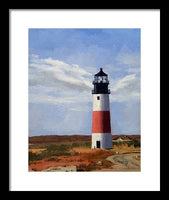 Sankaty Head Lighthouse Nantucket Massachusetts - Framed Print