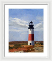 Sankaty Head Lighthouse Nantucket Massachusetts - Framed Print