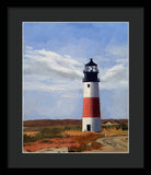 Sankaty Head Lighthouse Nantucket Massachusetts - Framed Print