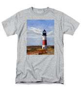 Sankaty Head Lighthouse Nantucket Massachusetts - Men's T-Shirt  (Regular Fit)