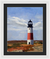 Sankaty Head Lighthouse Nantucket Massachusetts - Framed Print