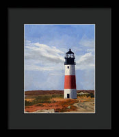 Sankaty Head Lighthouse Nantucket Massachusetts - Framed Print