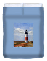 Sankaty Head Lighthouse Nantucket Massachusetts - Duvet Cover