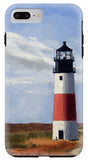 Sankaty Head Lighthouse Nantucket Massachusettse - Phone Case