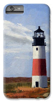 Sankaty Head Lighthouse Nantucket Massachusettse - Phone Case