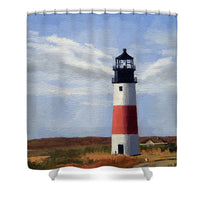 Sankaty Head Lighthouse Nantucket Massachusettse - Shower Curtain