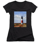 Sankaty Head Lighthouse Nantucket Massachusettse - Women's V-Neck