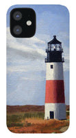 Sankaty Head Lighthouse Nantucket Massachusettse - Phone Case