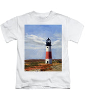 Sankaty Head Lighthouse Nantucket Massachusettse - Kids T-Shirt