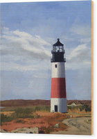 Sankaty Head Lighthouse Nantucket Massachusettse - Wood Print