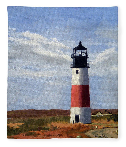 Sankaty Head Lighthouse Nantucket Massachusettse - Blanket