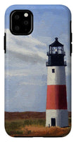 Sankaty Head Lighthouse Nantucket Massachusettse - Phone Case