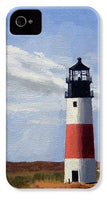 Sankaty Head Lighthouse Nantucket Massachusettse - Phone Case