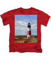 Sankaty Head Lighthouse Nantucket Massachusettse - Kids T-Shirt