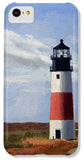 Sankaty Head Lighthouse Nantucket Massachusettse - Phone Case